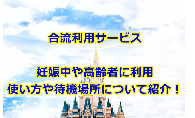 ディズニー合流利用サービスで妊娠中や高齢者に使える？使い方やどこで待つかも紹介！