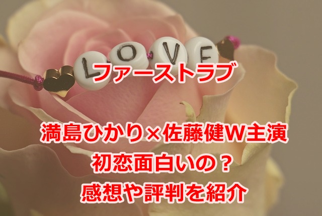 ファーストラブ初恋面白いの？感想や評判を紹介